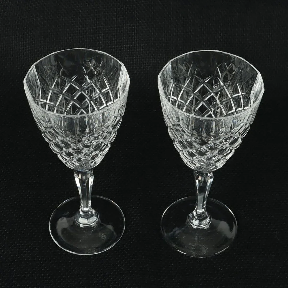 Vintage Water Goblet Dauphine by CRISTAL D'ARQUES-DURAND Set of Two